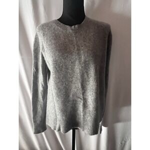 360 Cashmere Sweater Neutral Gray Women's Large